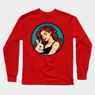 Crazy (Gorgeous) Bunny Lady Long Sleeve T-Shirt